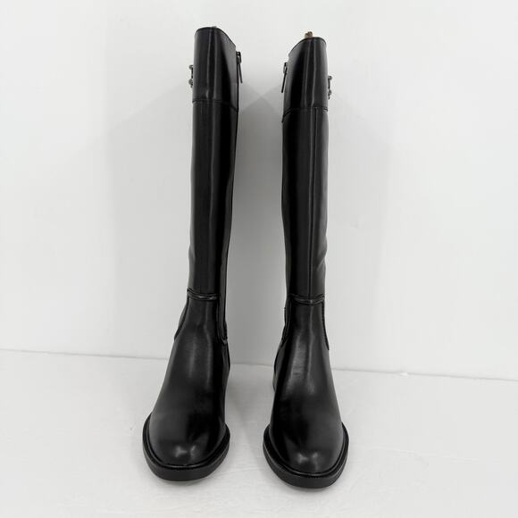Vince Camuto Womens Andalian Knee High Boots US 6 M Wide Calf Black Leather NIB - Picture 5 of 10